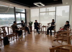 邱文豐會見奧博信息總裁黃文俊